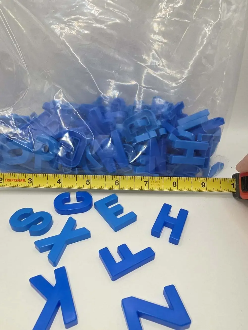N/A blue uppercase